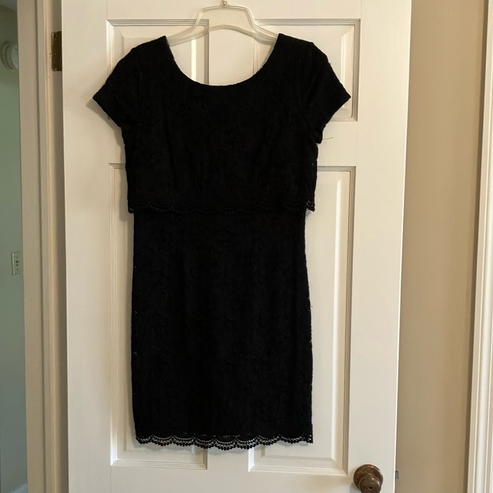 Black Laundry  Black lace dress Size 4/6